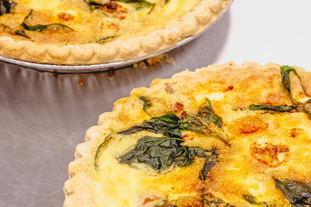 Baon & Spinach Quiche